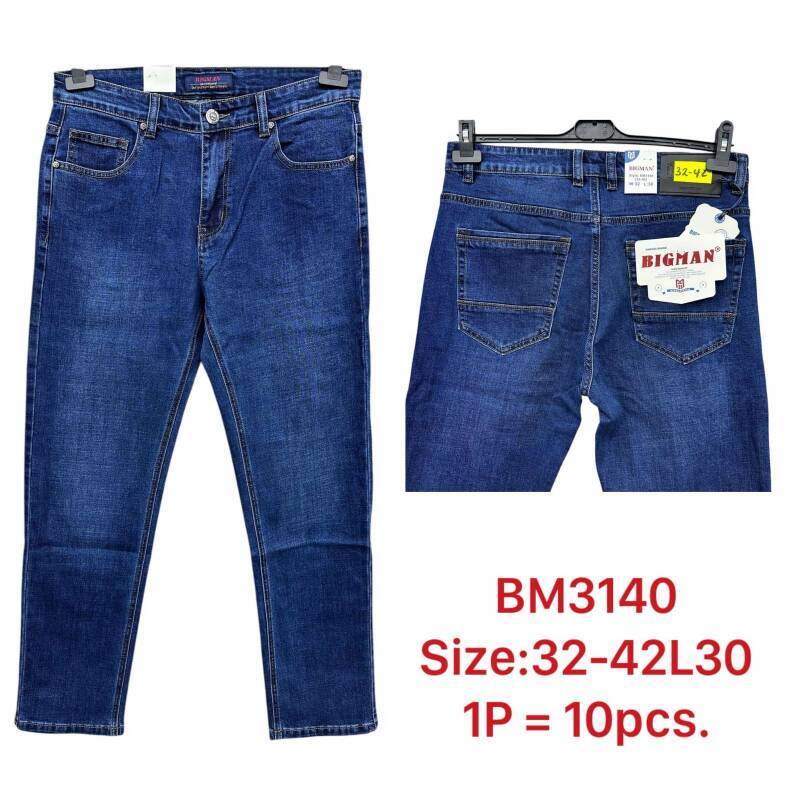 Spodnie jeansy meskie Roz 32-42, 1 Kolor .Paczka 10 szt